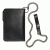 BLACK LEATHER WALLET WITH CHAIN TRIUMPH-Triumph