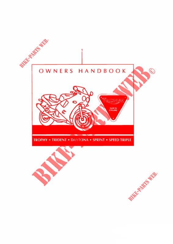 OWNERS HANDBOOK FROM 16922 UP TO 29155 for Triumph TRIDENT