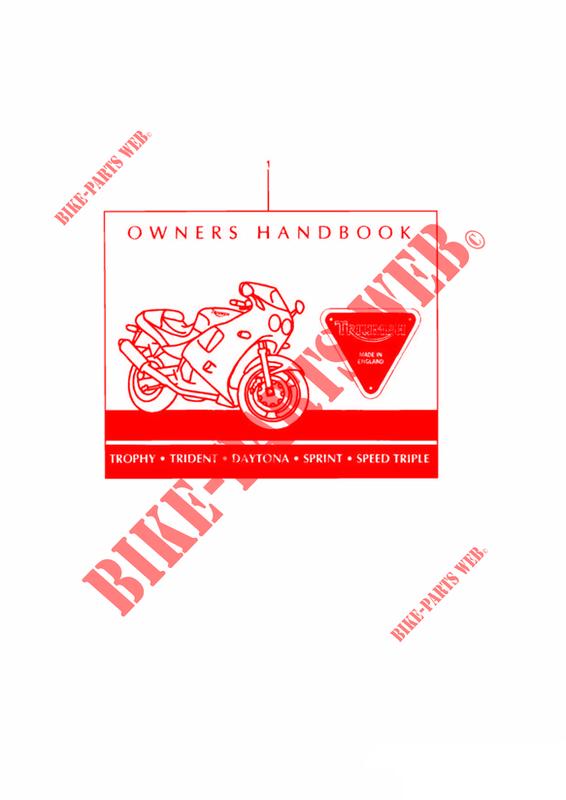 OWNERS HANDBOOK FROM 68000 for Triumph TRIDENT