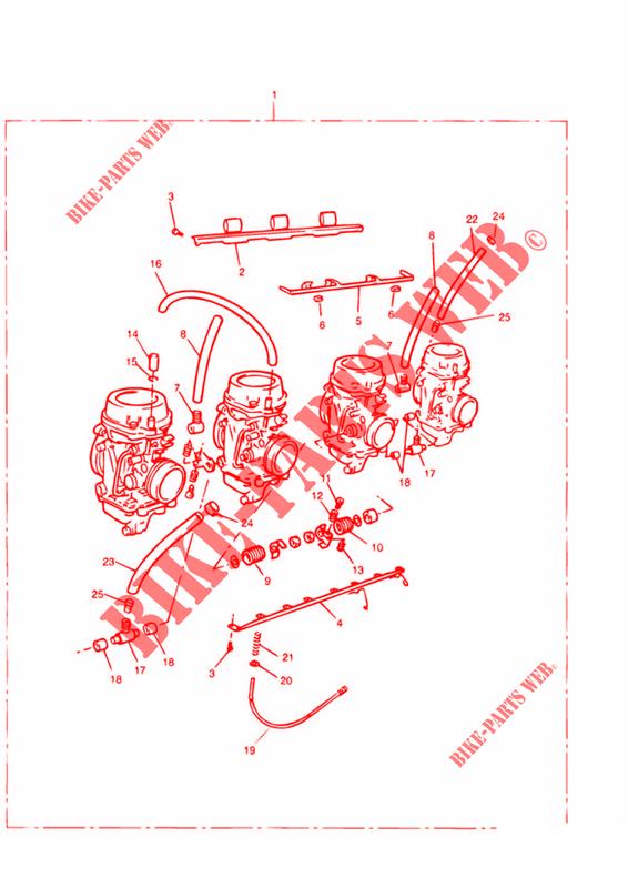 CARBURETTORS – 4 CILINDER ENGINES for Triumph TROPHY