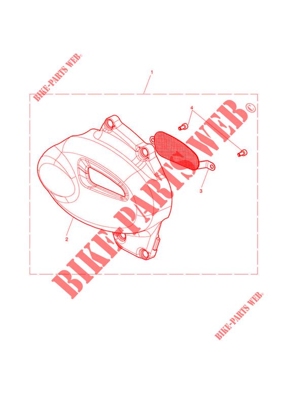 SPROCKET COVER KIT   CHROME for Triumph Bonneville T100