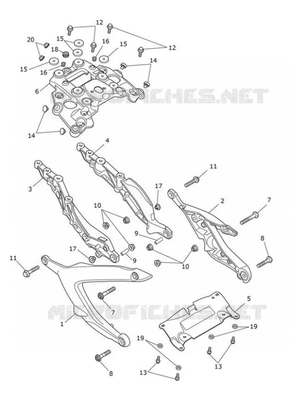 THREEHIP®️ページ Rear subframe for Triumph ROCKET 3 GT - Triumph