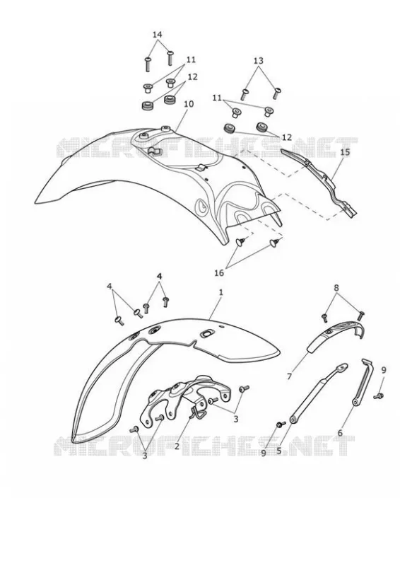 MUDGUARDS Triumph MOTO Bonneville Liquid-Cooled Bonneville T100 BLACK  Bonneville T100 BLACK