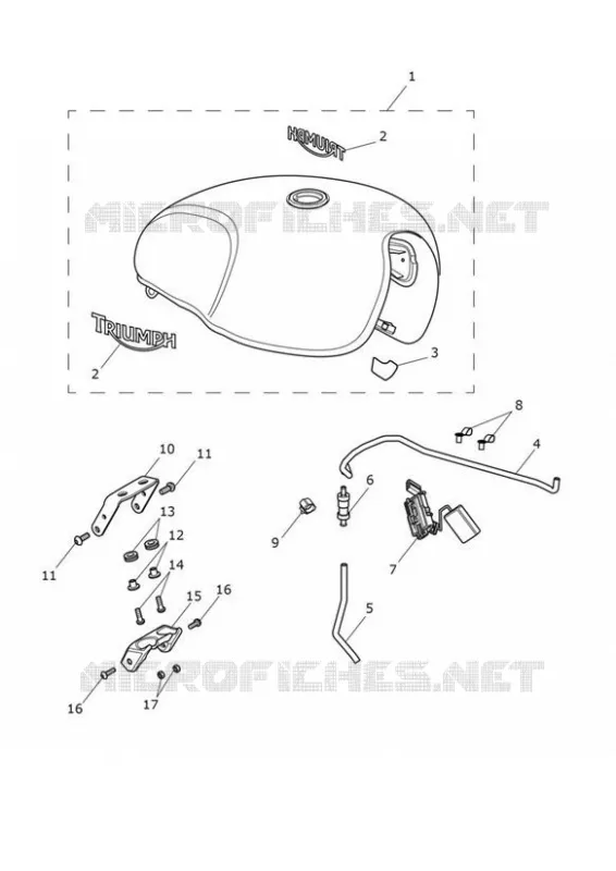 FUEL TANK Triumph MOTO Bonneville Bobber Bonneville BOBBER  Bonneville BOBBER