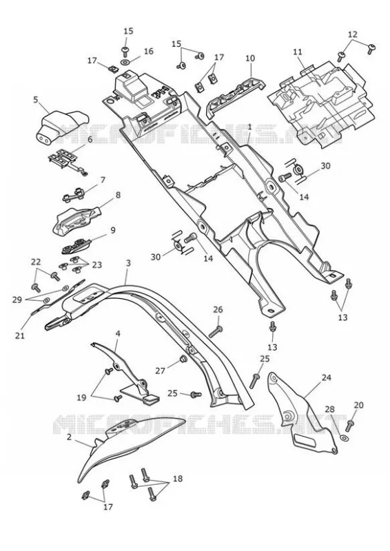 REAR MUDGUARD Triumph MOTO Trident 660 Trident 660  Trident 660