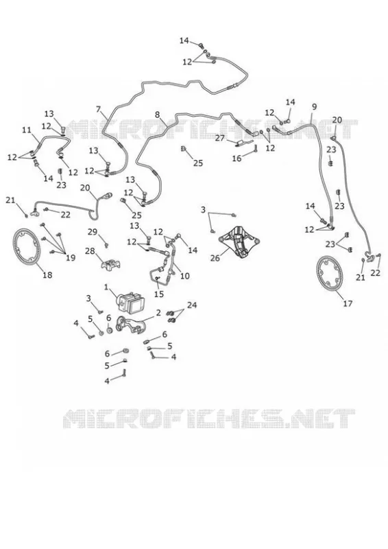 ABS SYSTEM Triumph MOTO Bonneville Liquid-Cooled Bonneville T100 Euro 5  Bonneville T100 Euro 5