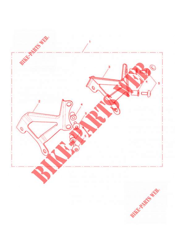 FLYSCREEN MOUNTING KIT for Triumph Bonneville T100 2021~