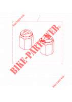 VALVE CAP KIT   BUBBLE BADGE for Triumph Bonneville T120 2021~