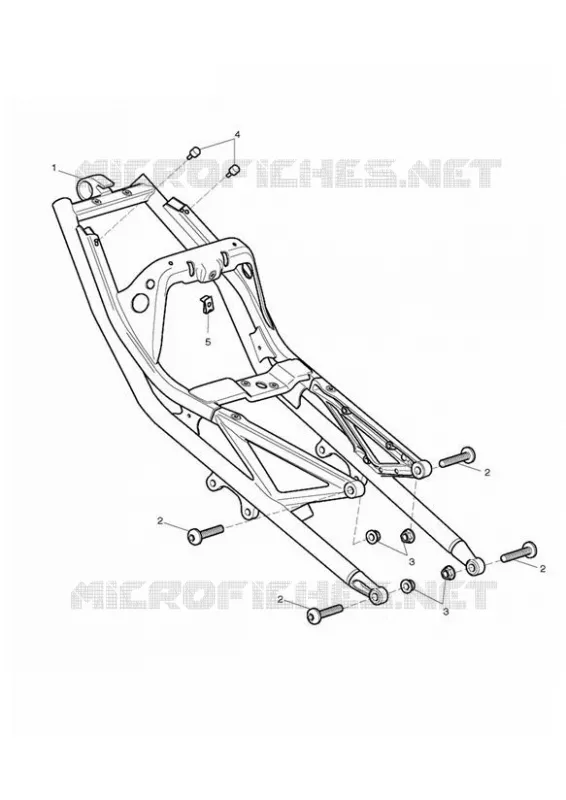 Rear subframe & fittings for Triumph DAYTONA 675 - Triumph
