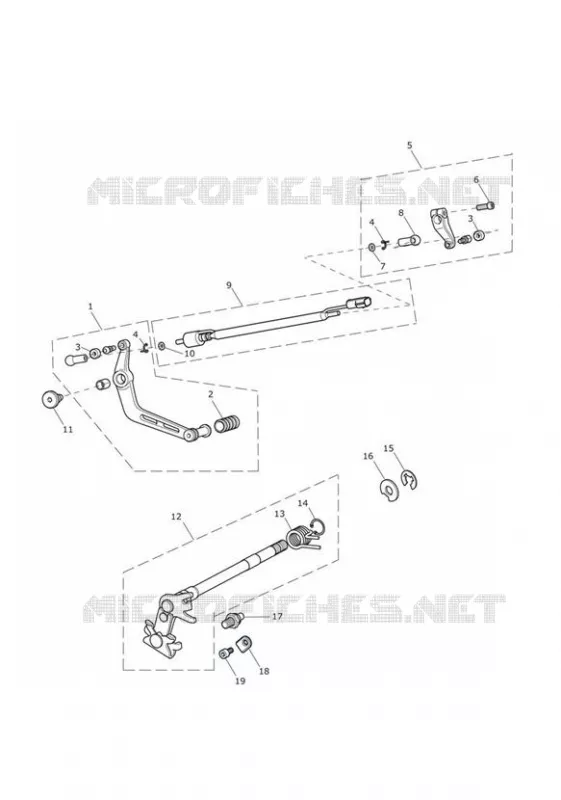 GEARCHANGE MECHANISM ASSY - DAYTONA 675R ONLY Triumph MOTO Daytona Daytona-675 DAYTONA 675, 675R & SE  DAYTONA 675, 675R & SE