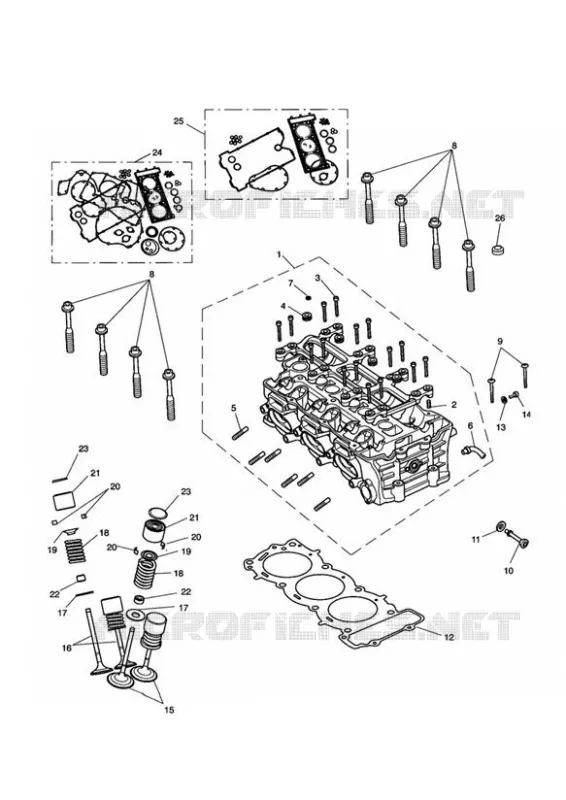 CILINDER HEAD & VALVES Triumph MOTO Rocket III Rocket-III ROCKET III CLASSIC & ROADSTER  ROCKET III CLASSIC & ROADSTER