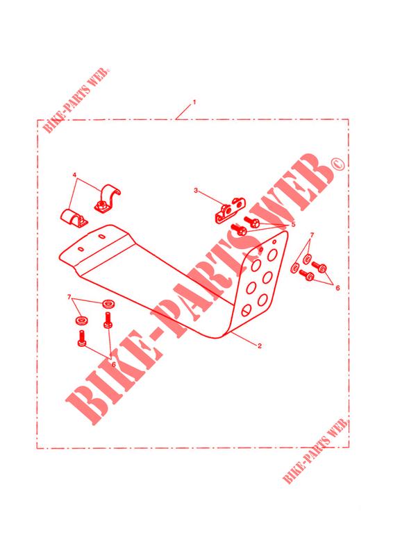 SKID PLATE KIT   BLACK for Triumph SCRAMBLER CARB