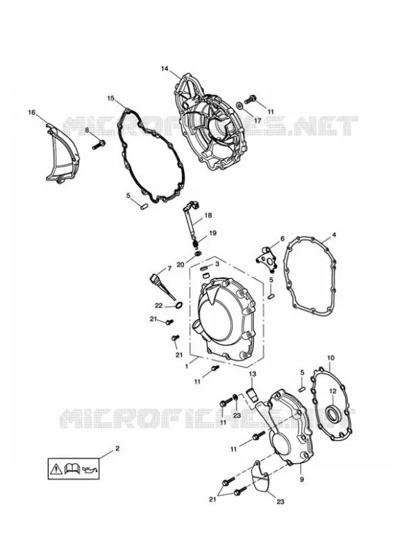 ENGINE COVERS VIN FROM 210262 Triumph MOTO Speed Speed-Four SPEED FOUR  SPEED FOUR