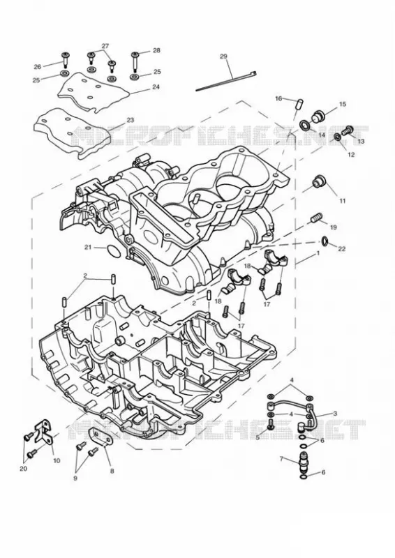 CRANKCASE Triumph MOTO Speed Speed-Triple SPEED TRIPLE 885 & 955 EFI  SPEED TRIPLE 885 & 955 EFI