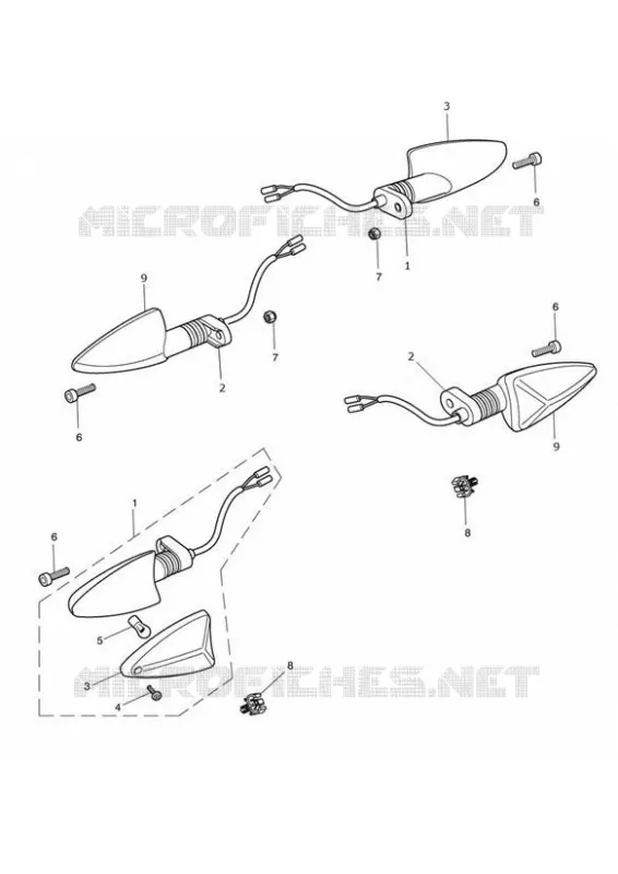 thumbnail image 2 of Pair Front/Rear Arrow Indicators For Triumph Speed Triple 1050 (2008) – Universal 2 of 4