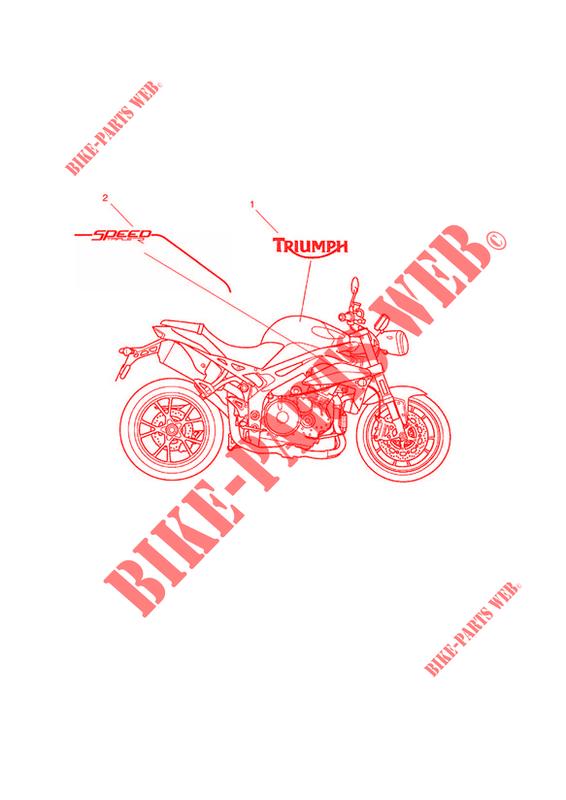 DECALS for Triumph SPEED TRIPLE R