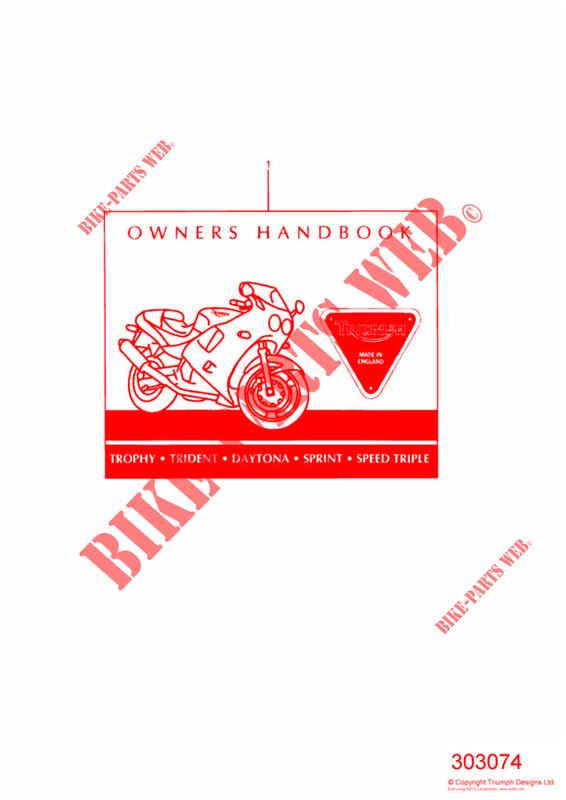 OWNERS HANDBOOK FROM 16922 UP TO 29155 for Triumph SPRINT CARBS