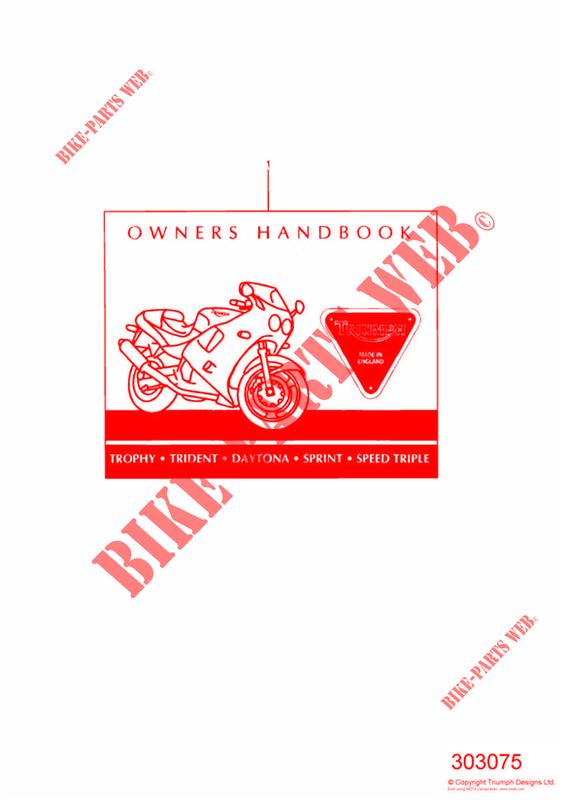 OWNERS HANDBOOK FROM 29156 UP TO 67999 for Triumph SPRINT CARBS