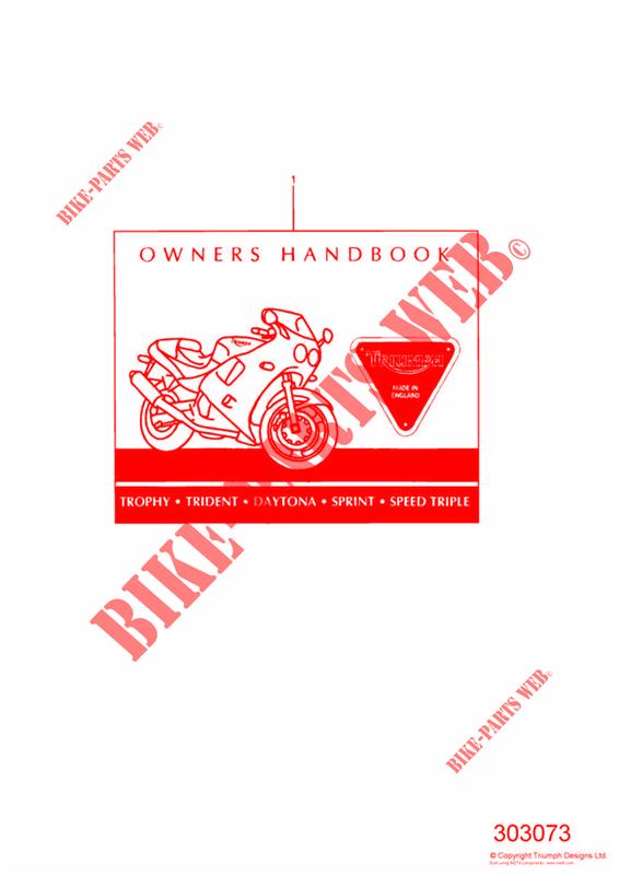 OWNERS HANDBOOK FROM 9083 UP TO 16921 for Triumph SPRINT CARBS