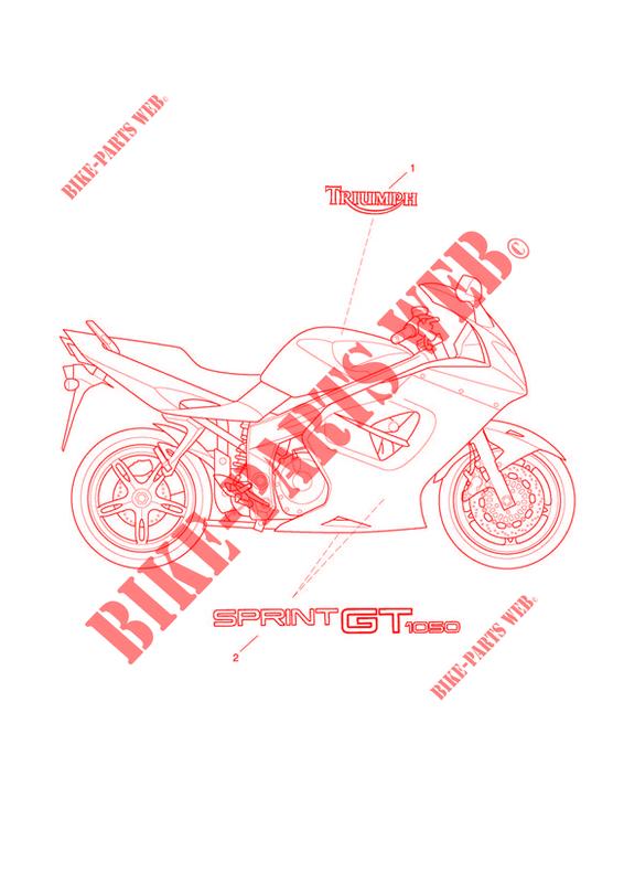BODYWORK / DECALS for Triumph SPRINT GT