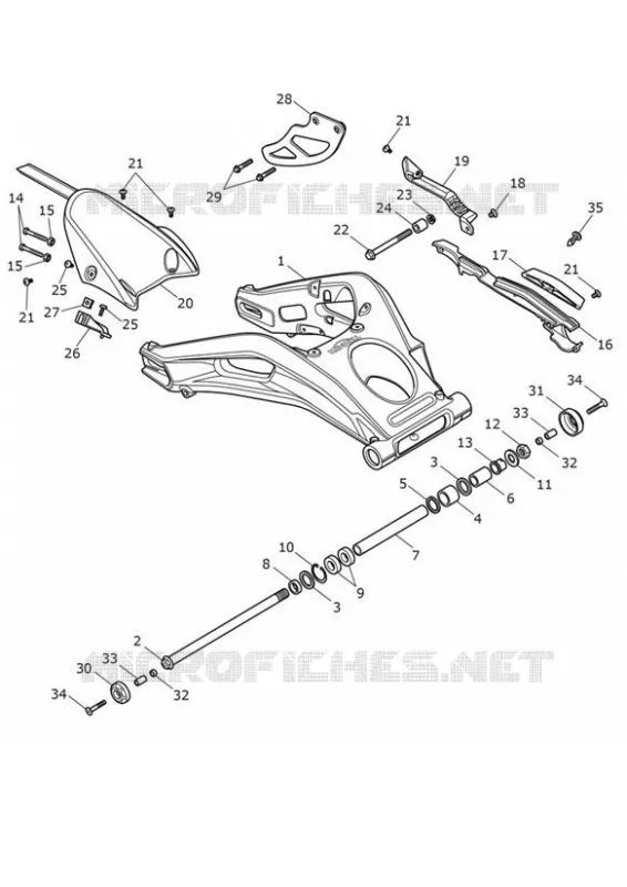 REAR SWINGARM Triumph MOTO Street Triple 765 STREET TRIPLE 765 RS  STREET TRIPLE 765 RS