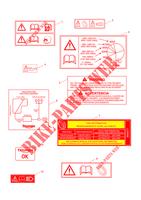 WARNING LABELS for Triumph STREET TRIPLE 765 R 2017 - 2019