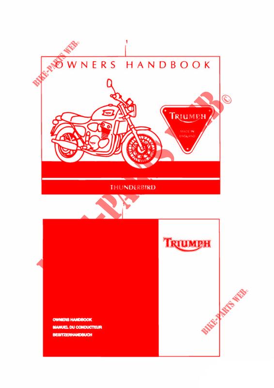 OWNERS HANDBOOK UP TO 29155 for Triumph THUNDERBIRD