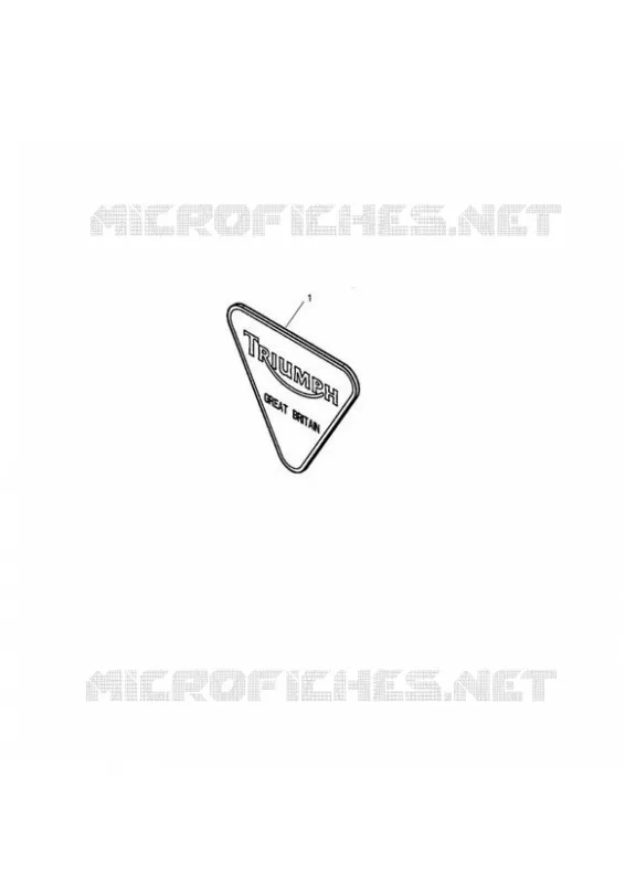 BADGE KIT TRIANGULAR Triumph MOTO Bonneville Air-Cooled Bonneville EFI  Bonneville EFI