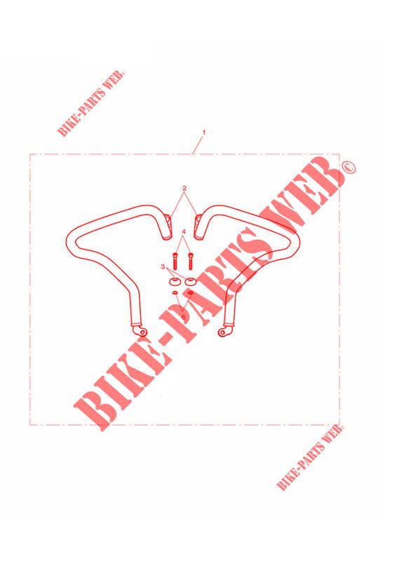 REAR DRESSER BAR KIT for Triumph THUNDERBIRD STORM