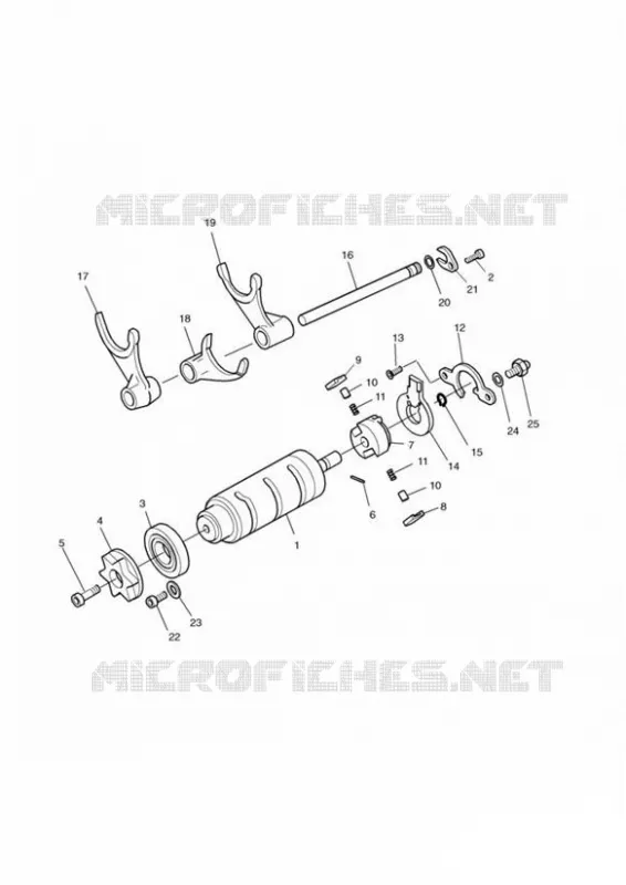 GEAR SELECTOR DRUM Triumph MOTO Tiger 885 TIGER 885 Carburetor  TIGER 885 Carburetor