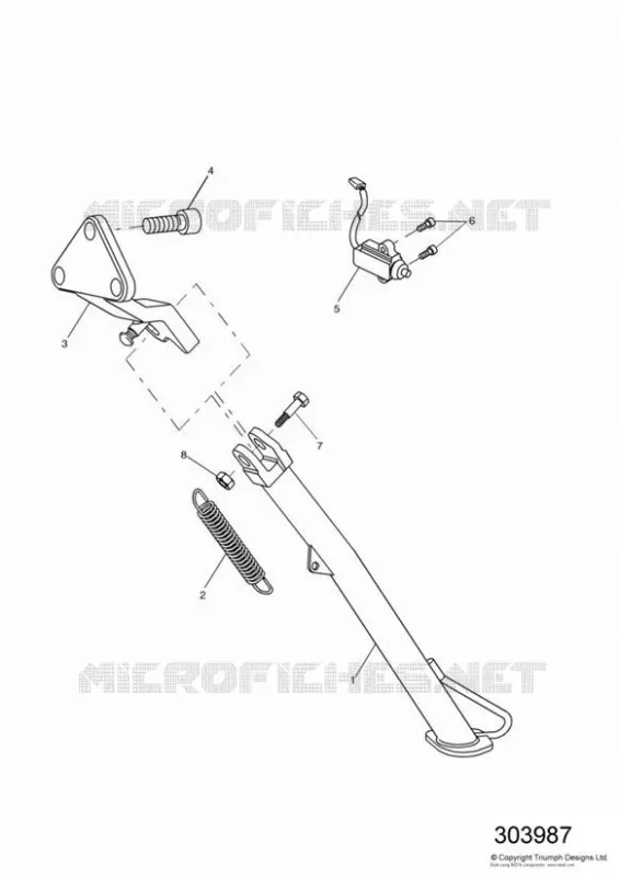 SIDE STAND Triumph MOTO Tiger 885 TIGER 885i  TIGER 885i