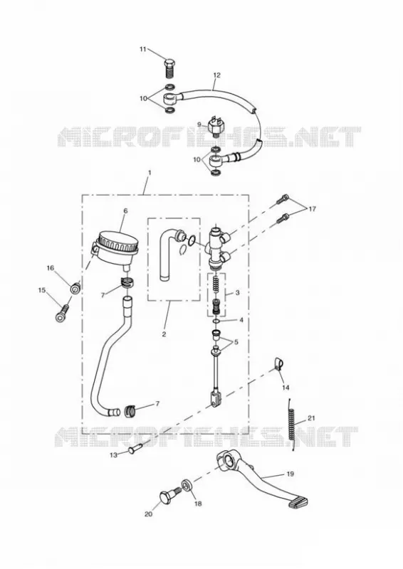 REAR BRAKE MASTER CYLINDER Triumph MOTO Tiger 955 TIGER 955i  TIGER 955i