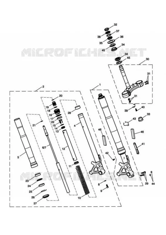Front forks & yokes for Triumph TIGER 1050 & SE - Triumph