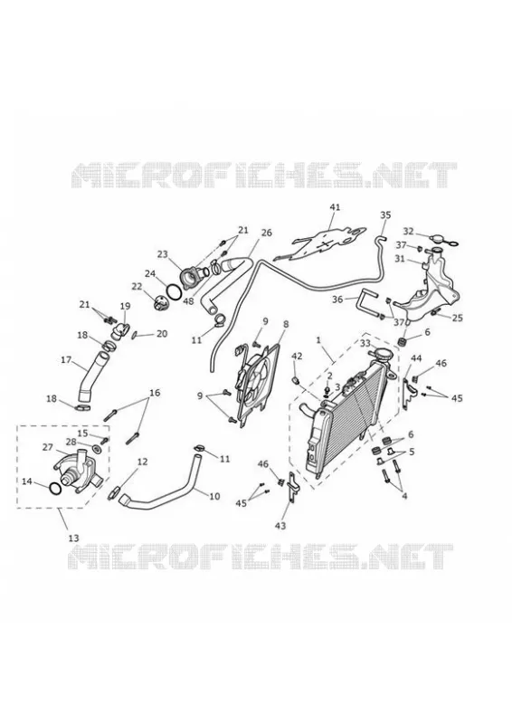 COOLING SYSTEM Triumph MOTO Tiger 1050 TIGER SPORT  TIGER SPORT