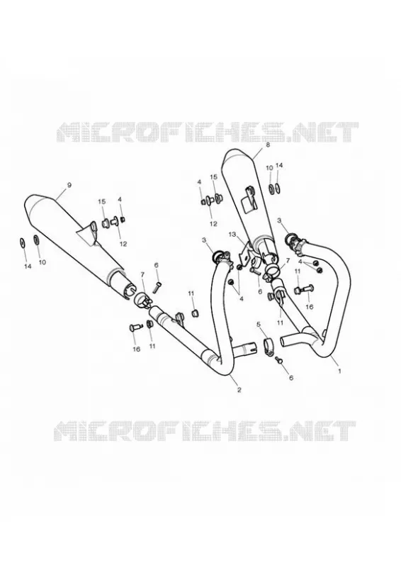EXHAUST SYSTEM Triumph MOTO Bonneville Air-Cooled Bonneville EFI & SE  Bonneville EFI & SE