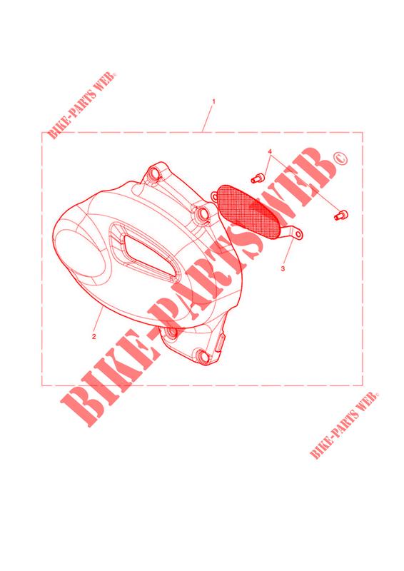 SPROCKET COVER KIT   BRUSHED for Triumph Bonneville T120
