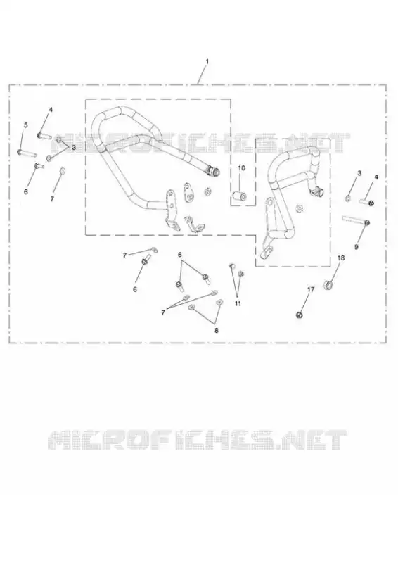 FUEL TANK PRO BARS KIT BLACK Triumph MOTO Tiger 800 Tiger 800 XRX  Tiger 800 XRX