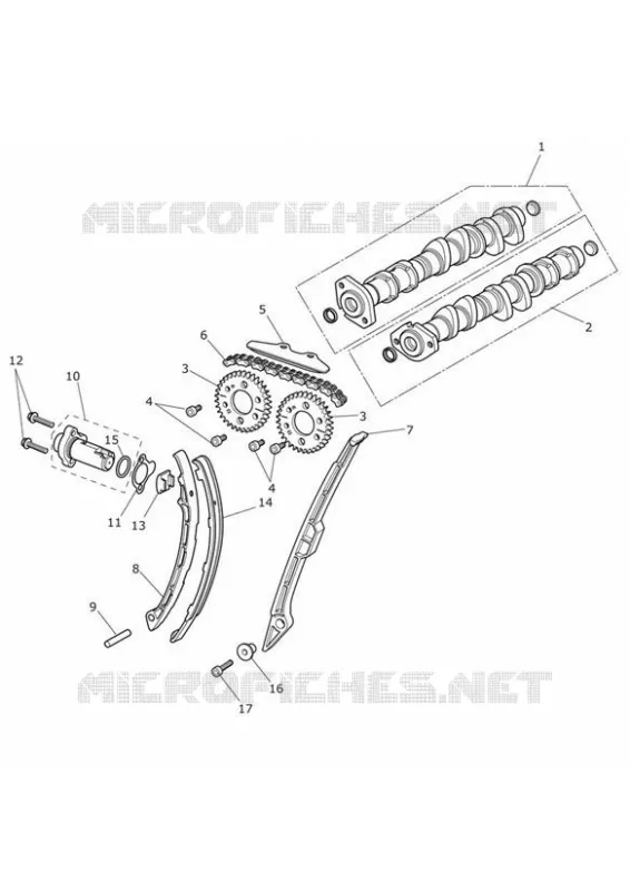 CAMSHAFT & CAMSHAFT DRIVE Triumph MOTO Tiger 800 Tiger 800 XRT  Tiger 800 XRT